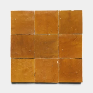 HANDMADE MOROCCAN ZELLIGE-4x4-AMBER