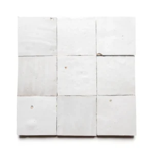 HANDMADE MOROCCAN ZELLIGE 4x4-CASABLANCA-WHITE
